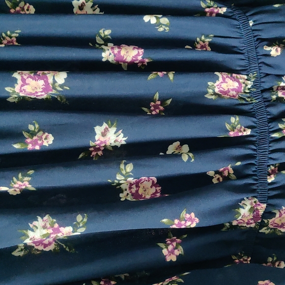 Blue off the shoulder dress - Picture 3 of 9